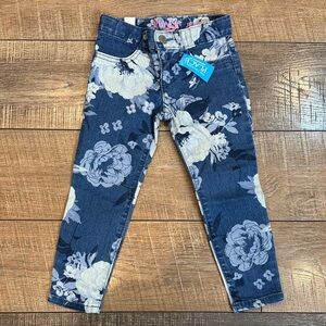 NWT Floral Jeggings for Kids size 4